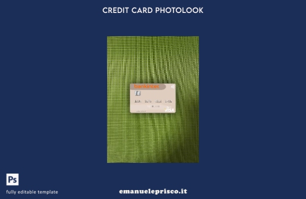 modello anteriore photolook della carta di debito Visa Bankinter stile verificat
